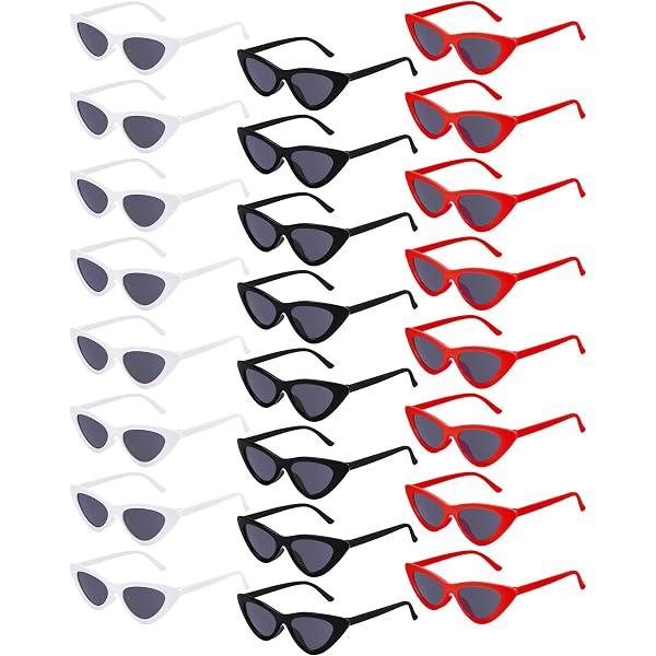 Amazon.com: Ckhoid 24 Pairs Retro Cat Eye Sunglass, Retro  display picture 1