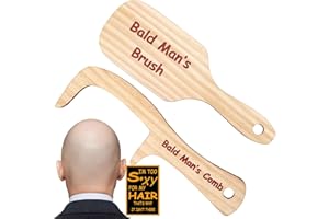 JULEASEL 2PCS Funny Bald Man's Comb Funny Gag Gift Fathers Day Prank Gift Hair Loss Comb for Bald Men Over The Hill Party Gift Birthday for Men