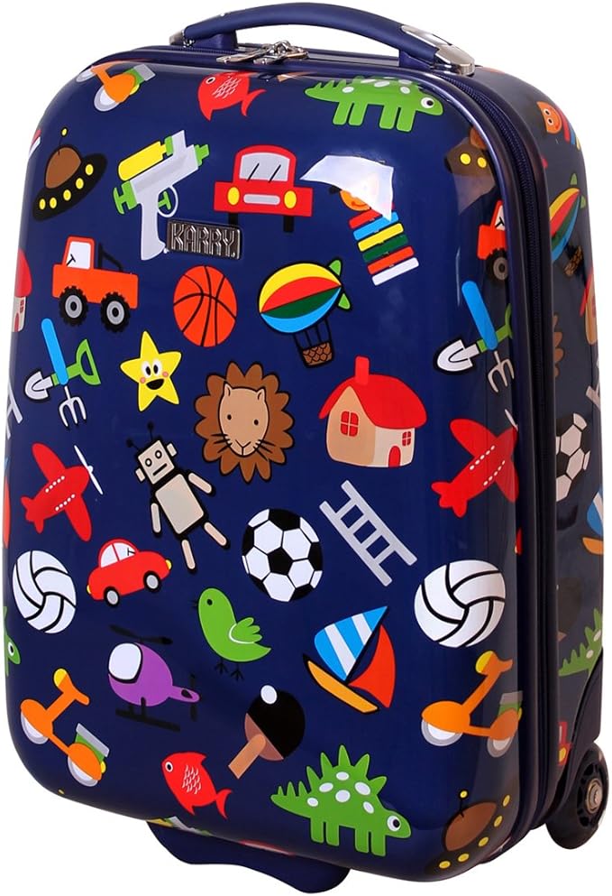 Children Hard Shell Luggage Suitcase LED Roll Skater for Boys 819 Boy