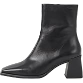 Vagabond Hedda Ankle Boots for Women | Elegant Ladies Boots, Square Toe Booties, Side Zips, 2.76 Inch Flared Chunky Heels, Premium Material, Comfort and Fashion