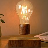 exekoml Magnetic Levitating Floating Wireless LED Light Bulb Desk Lamp for Unique Gifts, Room Night Light, Home Office Decor Tech Toys