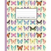 Pretty Butterfly Composition Notebook: Wide-Ruled | Notebooks for Girls | School Supplies