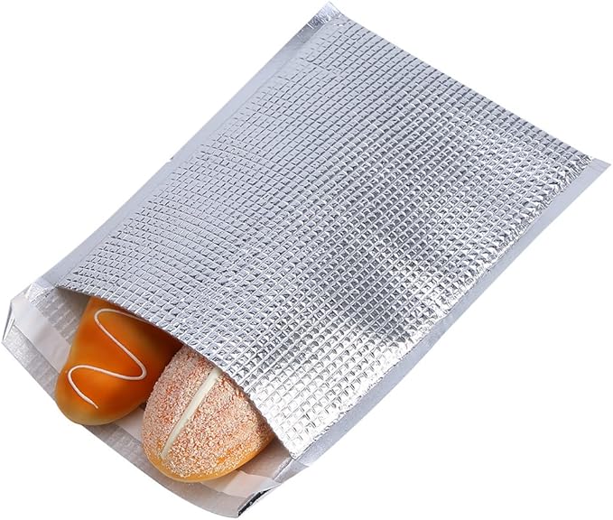 10pcs Insulated Sandwich Bags, Aluminum Foil Insulated Bag Pouch Packs