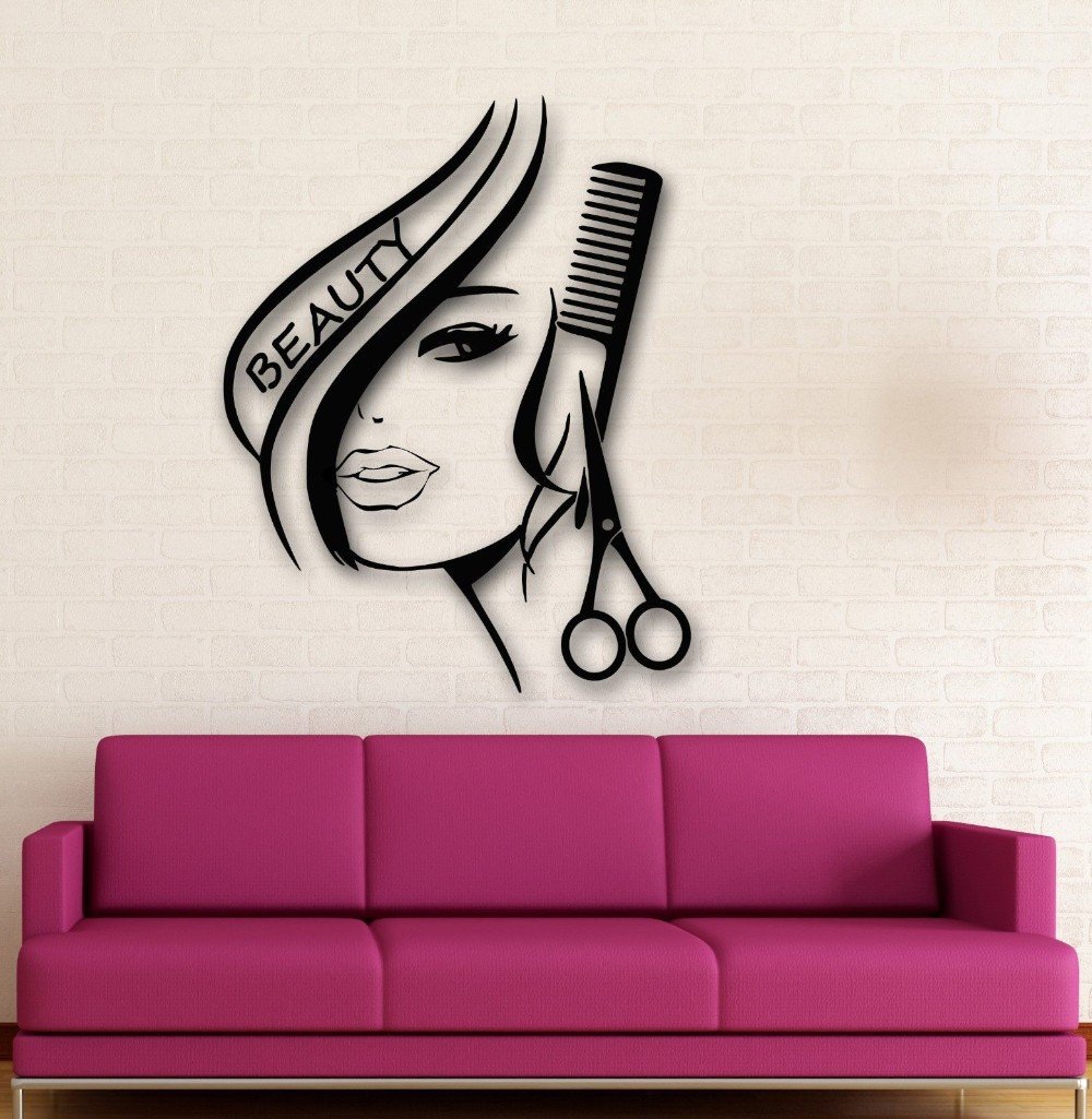 Wall Room Decor Art Vinyl Sticker Mural Decal Beauty Hair