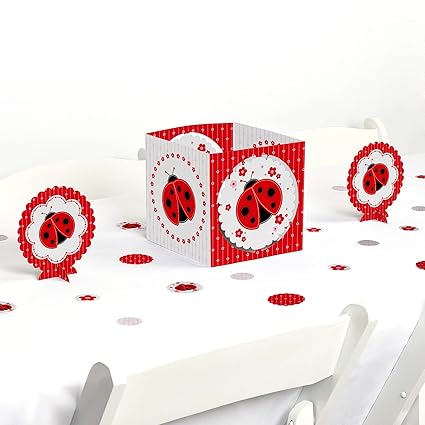Amazon Com Big Dot Of Happiness Modern Ladybug Baby Shower Or