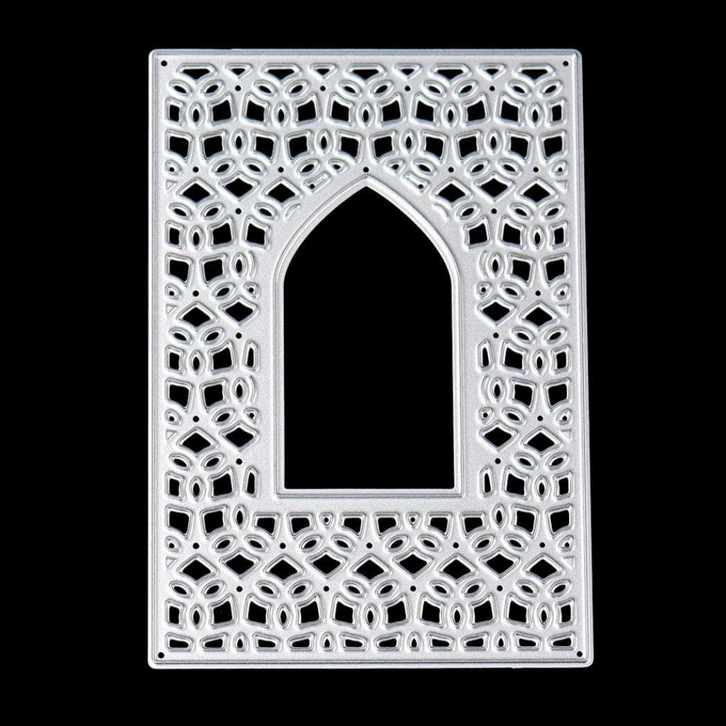 Kingko® New Scrapbooking Cutting Dies Floral Arc Border Pattern DIY Arts Hand Decorative (C)