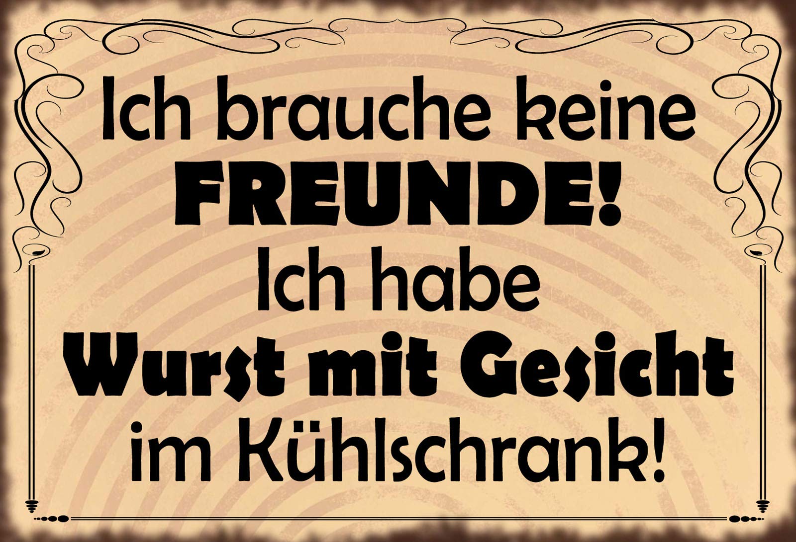 Schatzmix Tin-Plate Sign, Sheet metal, Multicoloured, 20x30 cm