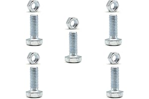 Jerkfily 5 Set 95701-06016-00 Auger Shear pin Bolts and 94001-06200-0S Nuts for Honda Snow Blower HS1132 HS928 HS828 HS724 HS624