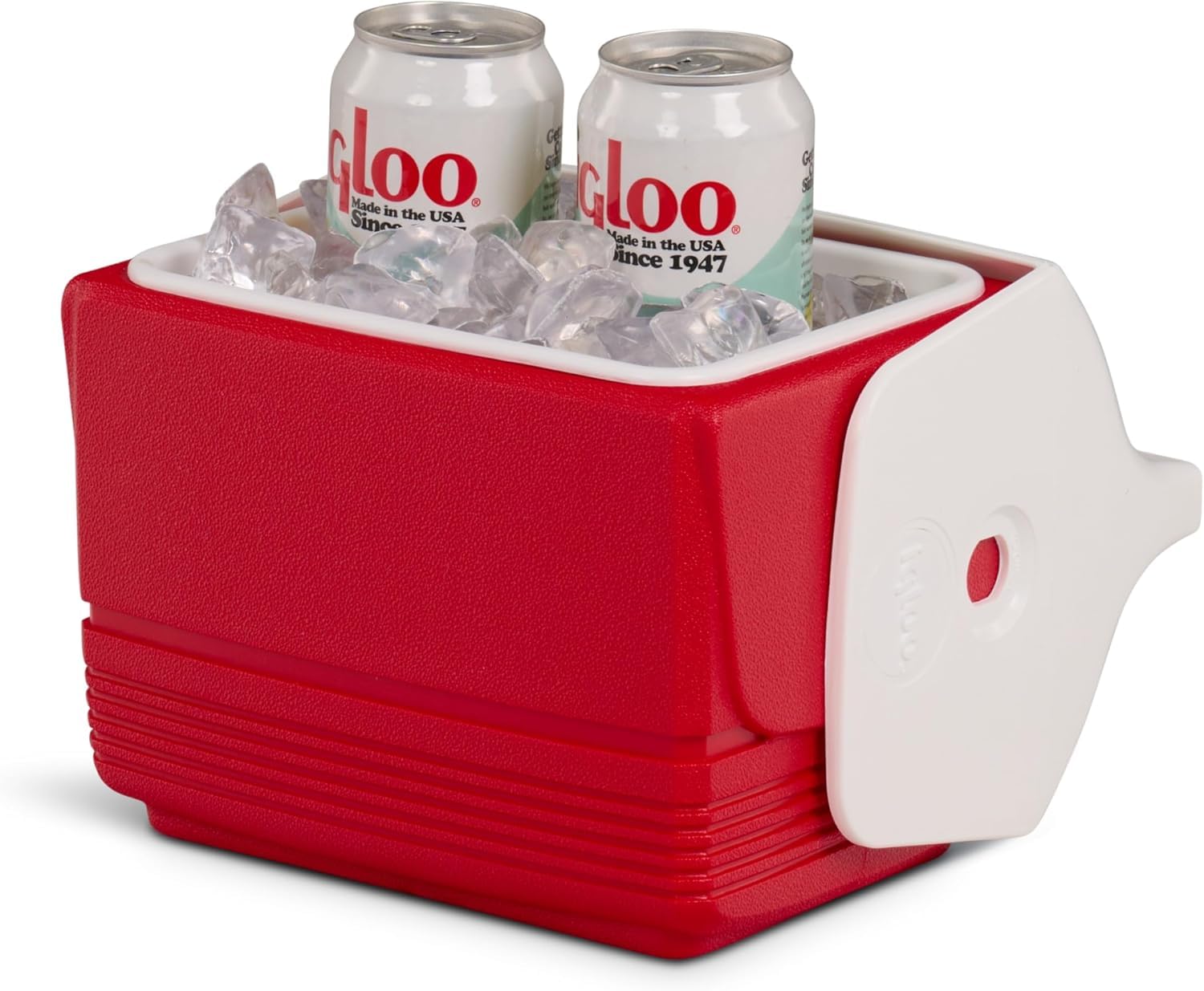 Igloo Playmate Elite - Tragbare Passive Kühlbox 15L - Getränke Kühlbox - Hält Eiswürfel Tagelang Gefroren - Kühlbox für Sport, Picknick - Rot/Weiß 6