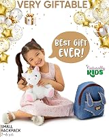 Naturally KIDS Unicorn Toys Backpack with Stuffed Animal Toddler Gift view 6