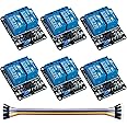Hosyond 6Pack 2 Channel DC 5V Relay Module with Optocoupler Relay Board for Arduino Raspberry Pi MEGA2560