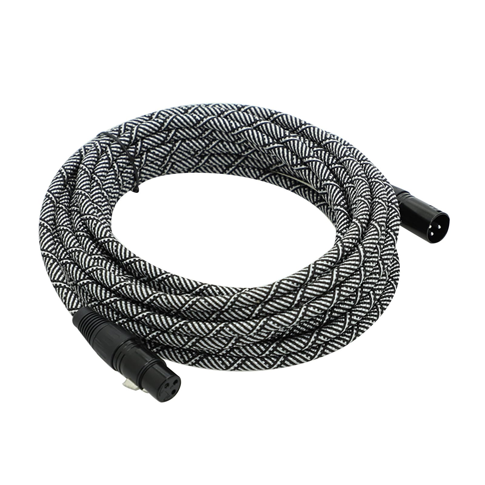 Rayzm XLR Microphone Cable 7.6M Male to Female 3-Pin Braided Balanced Mic Cable Cord for preamplifier Mixer Speaker Podcast