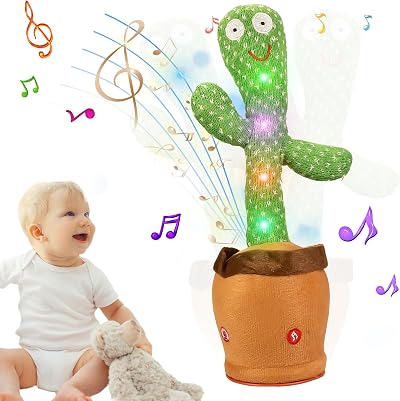 TLYYUKP Talking Dancing Cactus Toy Repeats Speech Electronic Musical Baby Toy