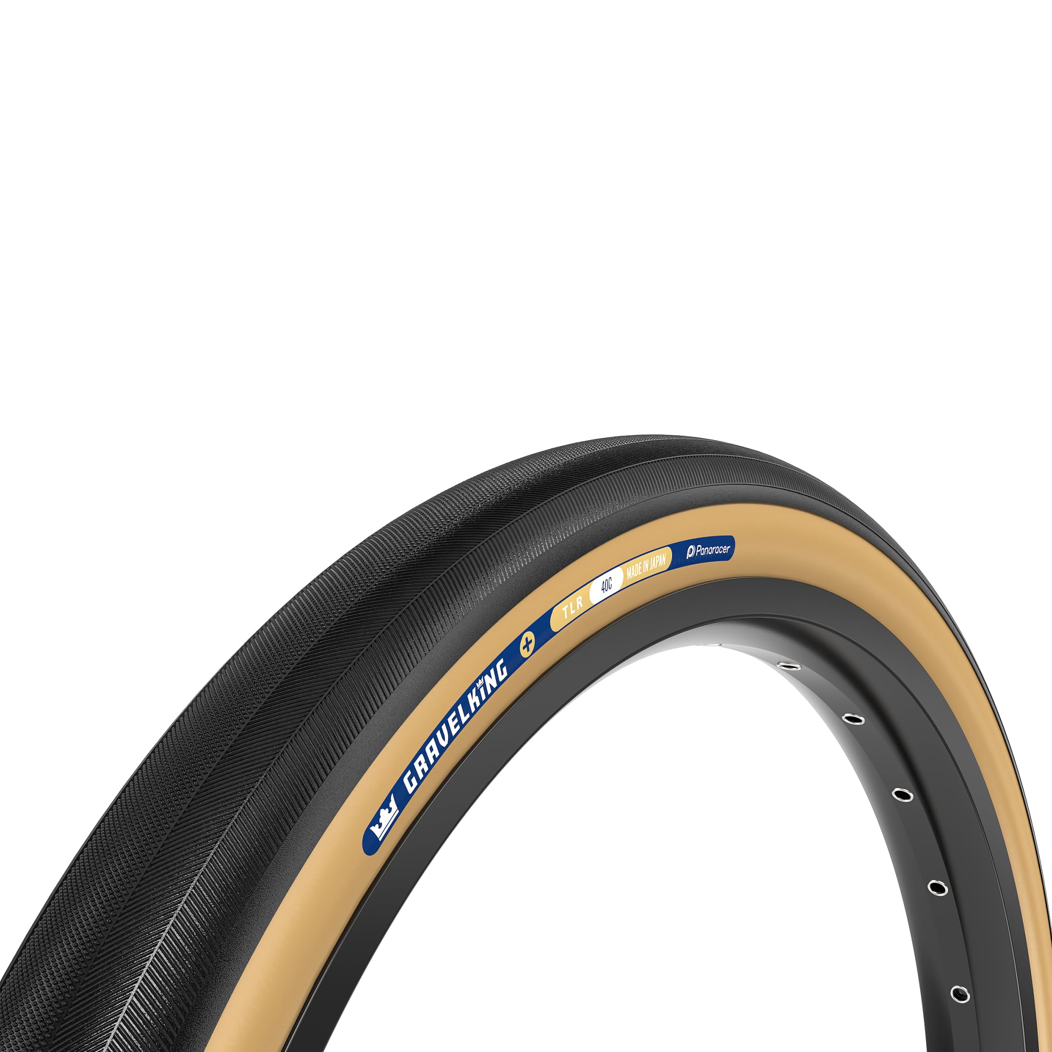 Panaracer Gravelking Slick Plus TLR Tubeless Ready Folding Tyre - ZSG Gravel Compound -Puncture Resistant - Beadlock Technology - 120Tpi TuffTex+ Double Layer Casing - Gravel Cycling Tyre