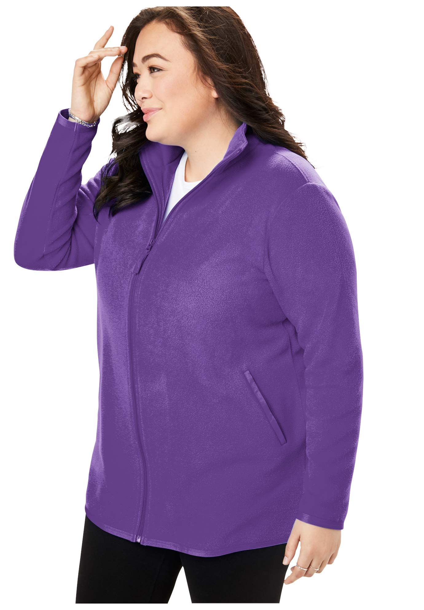 plus size microfleece jacket