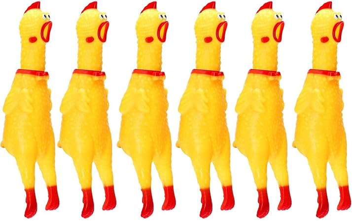 Latex Haustier Hund Schreiendes Huhn Ente Spielzeug Quietscher Spaß