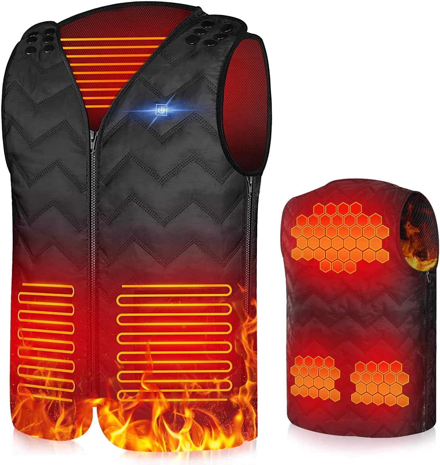 X99 Electric Heated Vest, Heating Jacket Clothing Warm Jacket Gilet