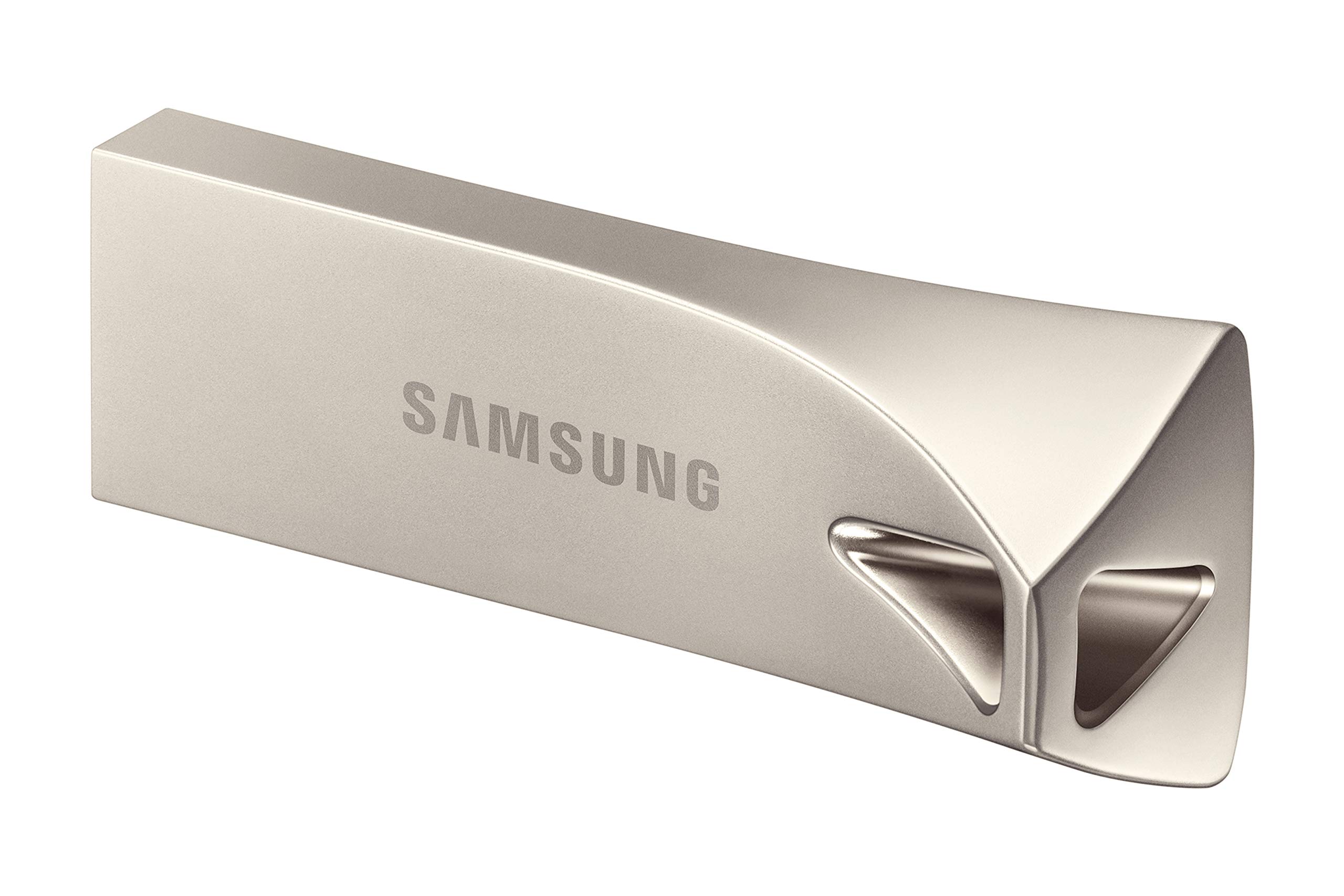 Samsung BAR Plus USB-Stick Typ-A, 512 GB, 400 MB/s Lesen, 110 MB/s Schreiben, Widerstandsfähiger USB 3.2 Speicherstick mit Schlüsselring, Champagne Silver, MUF-512BE3/APC 2