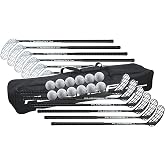 FloorballPlanet High School Floorball Set &ndash; 12 Sticks (95 cm), 12 Balls &amp; Stickbag