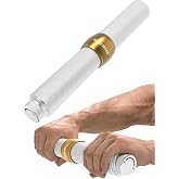 GOULIKFUL Grip Strength Trainer, Aluminum Alloy Forearm Strengthener Wrist Trainer with Adjustable Resistance Knob, Forearm Exerciser for Home Gym Sports Man Women Wrist Arm Builder
