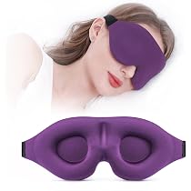 Amazon.com: YIVIEW 睡眠面膜適用於側睡完整防光3D 睡眠眼罩柔軟透氣 ...