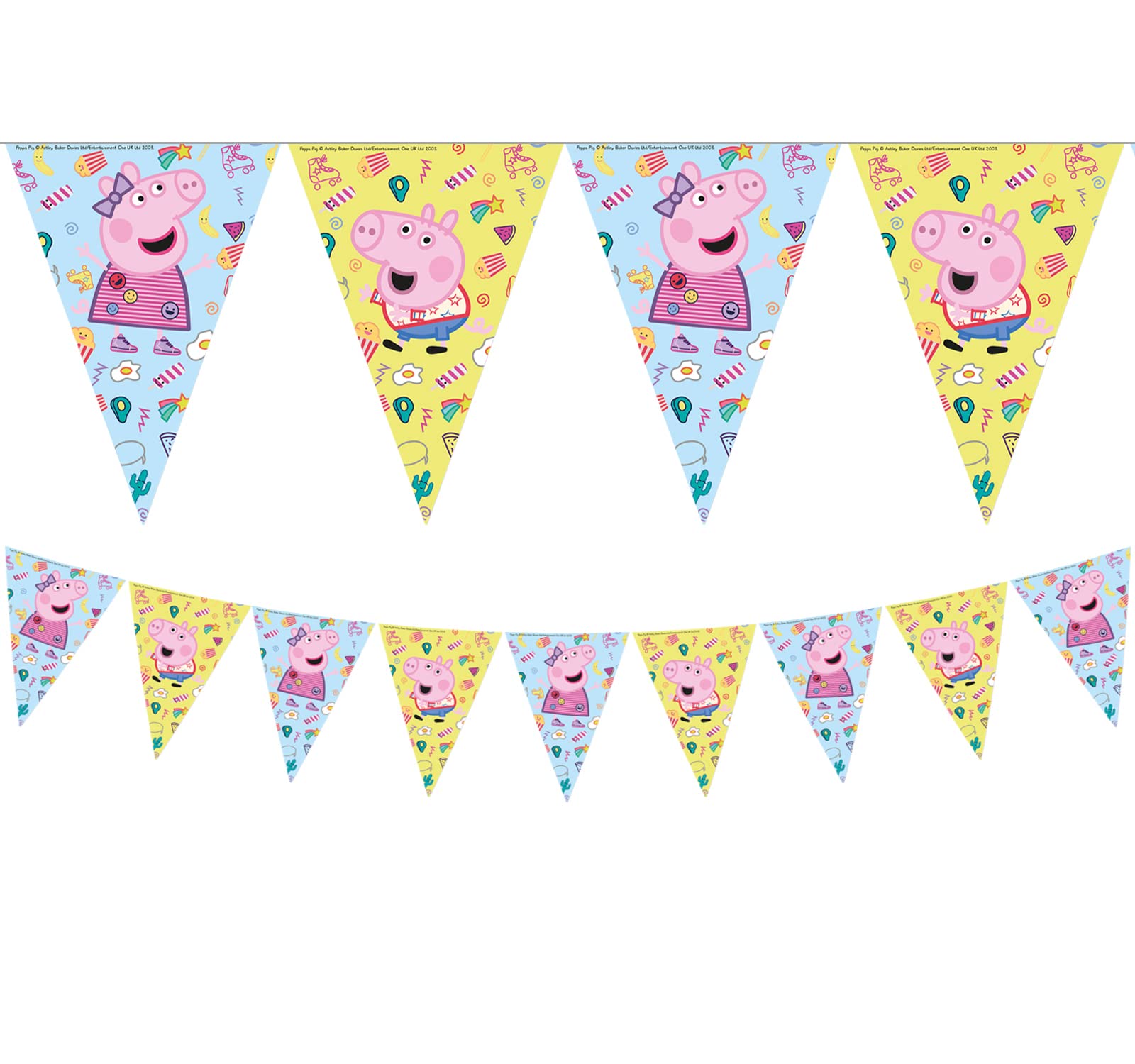 Peppa Pig Party Flag Banner
