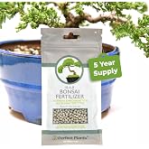 Perfect Plants Bonsai Fertilizer Pellets, 5 oz, Slow Release Tree Food | 18-6-8 formula feeds for 6 months per application, works on juniper, maple and gardenia varieties, one bag lasts 5 years