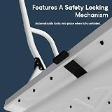 Home Vida 4 Step Ladder with Safety Handrail Anti Slip Folding Steel view 5