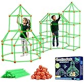 Tiny Land Fort Building Kit for Kids 130Pcs Creative Fort Toy for 5,6,7,8 Years Old Boy & Girls-STEM Building Toys DIY Castle