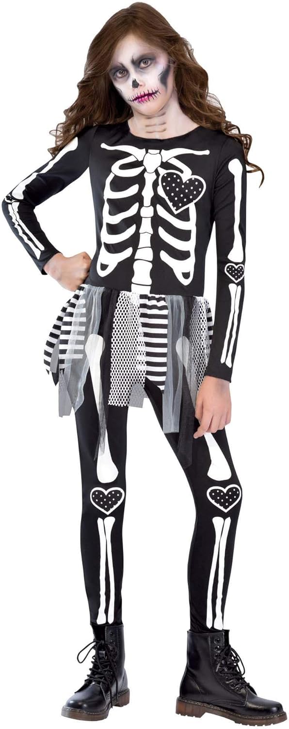 Amscan 8402587 Punky Skeleton Costume Set Large, 1214 yrs 1 ct Clothing