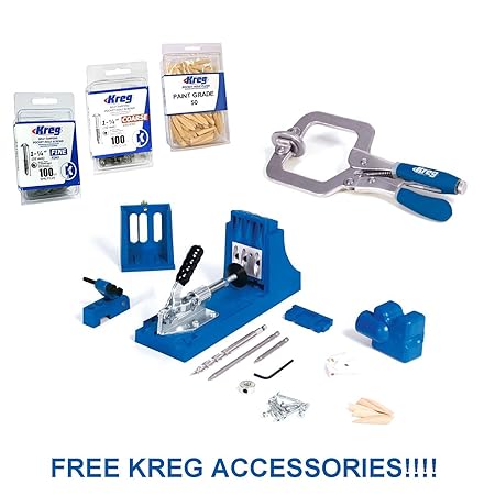 Kreg Pocket Hole Jig K4ms Kitchen Cabinet Maker Master System