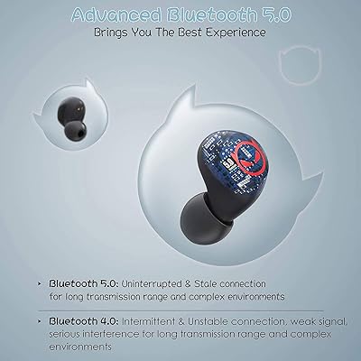 Buy Wireless Earbuds Halloween Cute Little Devil Earphones For Kids Adult Noise Reduce Bluetooth 5 0 Waterproof Sport Tws Stereo Headphones With Built In Mic For Ipone Android With 3 X Ear Caps S M L Online In Kazakhstan