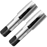 Litoexpe 2 Pcs M18 x 1.5 Metric Hand Tap | HSS Threading Tool, Right Hand, for Metalworking and Machinery Repair