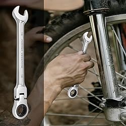 HARSKIYER 18mm Flex-Head Ratcheting Wrench, 12