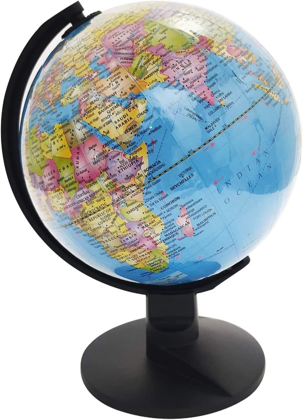 Whopper Educational World Globe Swivel Rotating Desk Top Globe - Antique Globe for Kids Home Décor and Office Desktop 15 cm
