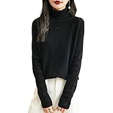 Chanyarn Women's Turtleneck 100% Merino Wool Sweater 2025 Fall Winter Classic Warm Soft Raglan Long Sleeve Knit Sweater