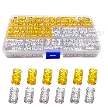 Messen Silver And Golden Cuffs 170pcs 10mm 170 Pieces Hair