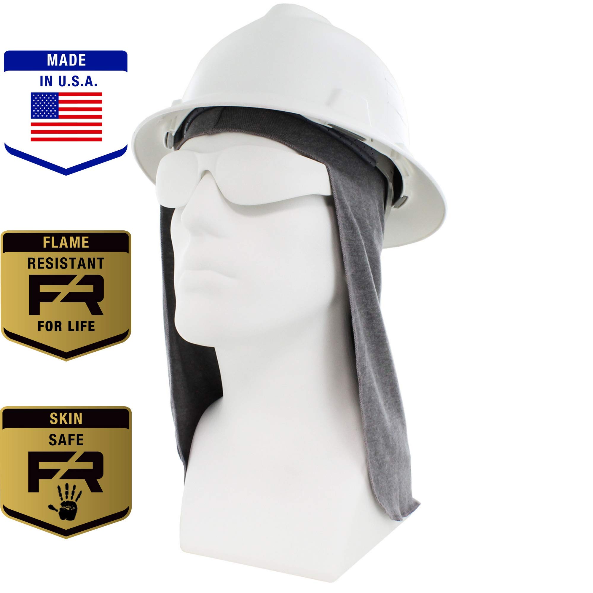 Benchmark FR Flame Resistant FR Hard Hat Liner, Sun Shade, One Size