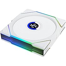 UNI FAN TL WIRELESS 120 ホワイト 2個セット Fan Lian Li Uni Fan TL Wireless LCD 120 Branco ARGB 12TLLCD1W1W