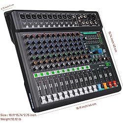 12-Channel Audio Mixer with 99 Sound Effects for