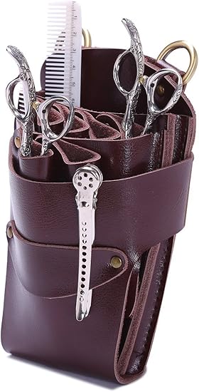 Scissor Pouch Holster With Belt For Hairdressers Salon Hair
