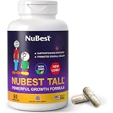 NuBest Tall Calcium &amp; Collagen for Kids 5+ and Teens, 60 Capsules | Bone Health Support. 150 mg Calcium per Capsule. 1 Capsule Twice Daily After Meals, 30-Day Supply