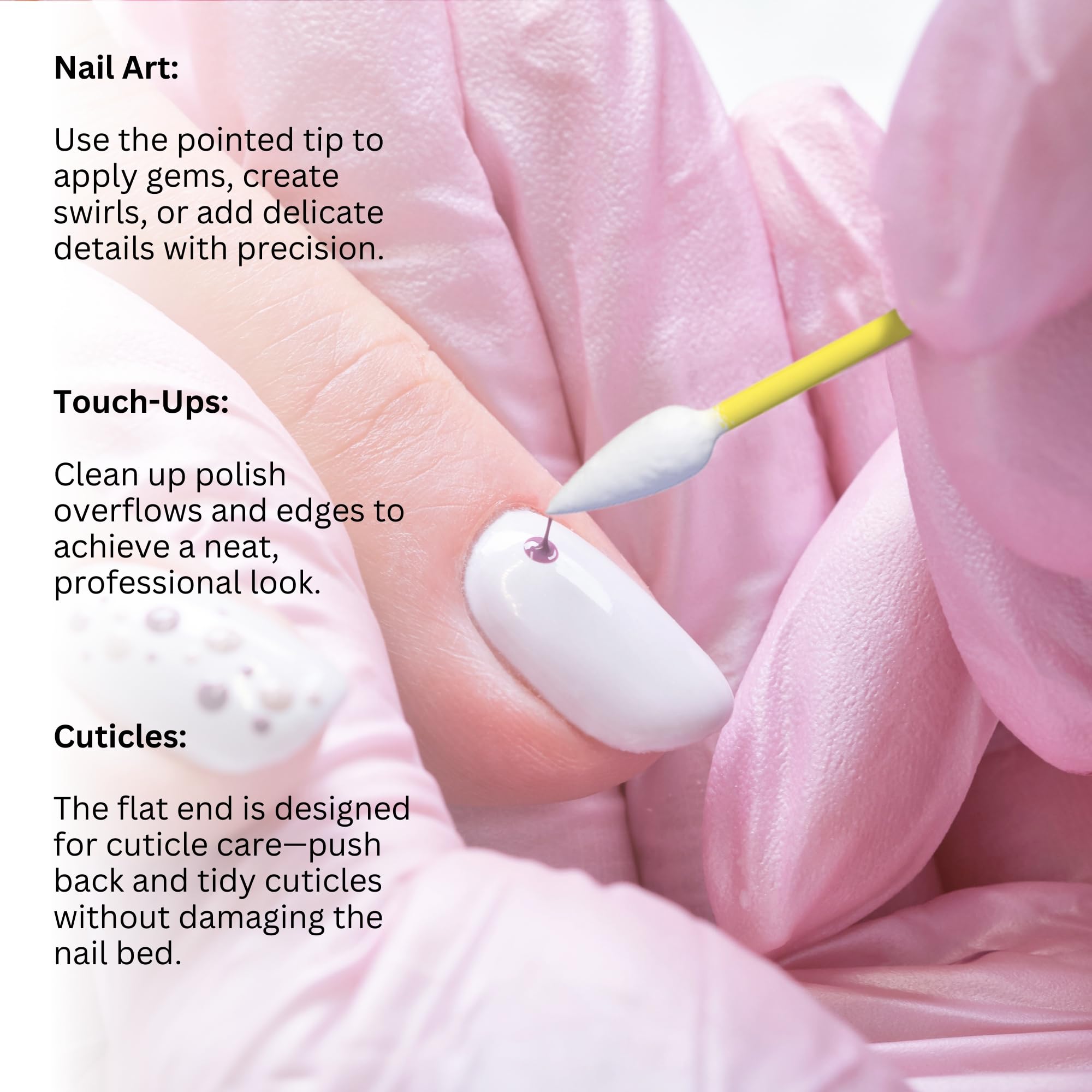 Fran Wilson NAIL TEES COTTON TIPS 120 Count (2 PACK) - The Ultimate Nail Tool, Multi-Purpose Double-sided Swabs with Pointed Ends for Precise Touch-ups and the Perfect At-Home Manicure & Pedicure
