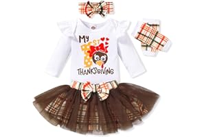 Aalizzwell Newborn Infant Baby Girls Holiday Skirt Outfit