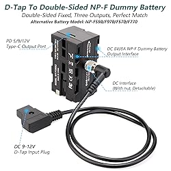 KOCACKOO D-Tap to Double-Sided NP-F550/970/570/770