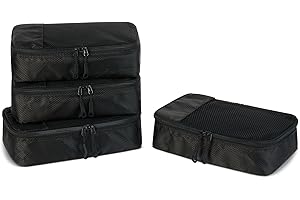 鶹 Essentials Packing Cubes Travel Accessories Set, Luggage Organizer with Double Zipper
