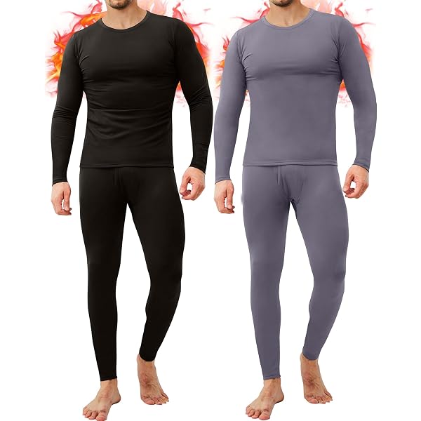 Wholesale Couple Thermal Underwear Soft Cotton Fleece-Lined