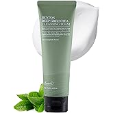 BENTON Deep Green Tea Natural Face Wash (4.23 oz.) - Hydrating and Gentle Facial Cleanser for Various Skin types, Korean Foaming Facial Cleanser