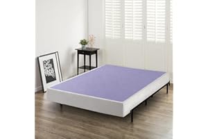 Zinus Edgar 8 Inch Wood Box Spring / Mattress Foundation / Sturdy Wood Structure / High Profile / Easy Assembly, Queen