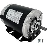 GF2054 1/2HP Electric Motor 115V 1725RPM 60Hz 48FR Belt Drive Blower Motor | Replaces Century/A.O Smith GF2054 Packard 45012 Emerson 8200 Dayton 4UE85, 48 Frame DIY Universal Electric Motor Leungoo